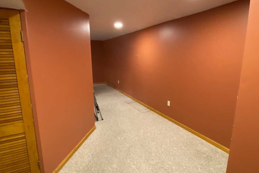 Hallway Basement Remodel